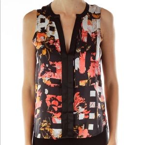 Kenneth Cole Floral Sleeveless Blouse